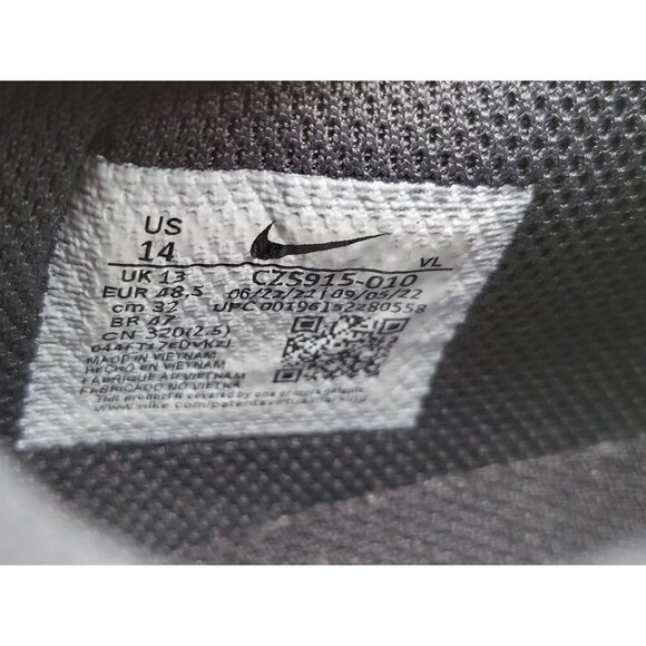 Nike Force Zoom Trout 8 Pro Metal‎ Baseball Cleats CZ5915 010 Men Size 14 - Picture 8 of 9